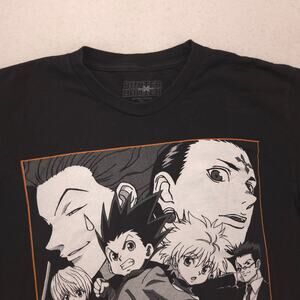 Hunter X Hunter Anime Casual Crew Neck Graphic T-Shirt Adult Mens Size M Black
